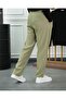 Men's Green Elastic Waist Lace-Up Thick Wicking Pattern Jogger Pants - 7