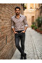 Long Sleeve Cotton Letter Print Regular Fit Men's Shirt
