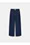 72096 100% Cotton Chain Detailed Jean-Dark Blue - 6
