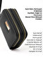 Black Shk266 Faux Leather Wallet with 9 Compartments, Zipper Closure, Card Holder and Coin Compartment - 7