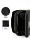 Black Shk266 Faux Leather Wallet with 9 Compartments, Zipper Closure, Card Holder and Coin Compartment - 6