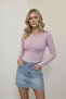 Women's Crew Neck Full Lycra Full Fit Basic Long Sleeve Body Blouse - 2