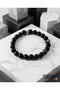 Original Obsidian 8mm Natural Stone Unisex Bracelet - 4
