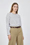 Black Striped White Sweatshirt