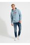 Unisex regular fit Hooded Printed pocketed long sleeve cotton soft textured sweatshirt
