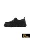 Women's Black Genuine Leather Shoes 505320466-1 - 2