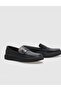 Genuine Leather Black Men's Casual Shoes - 4