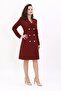 Bell Jacket Dress - burgundy - 5