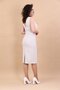 Cocktail Sleeveless Dress -Gray - 2