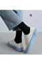 8 Pairs Unisex Black White Plain College Socks 8-Pack Cotton Women Men Socks (8 Pairs) - 5