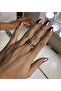 Trend Brand Model Snake Pattern Stone Detailed Spiral Adjustable Ring - 5