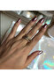 Trend Brand Model Snake Pattern Stone Detailed Spiral Adjustable Ring - 6