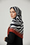 Zebra Patterned Digital Print Rayon Scarf - 2