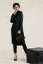 Shouldered Suni Leather Detail Fishing Collar Tunic 4646