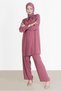 STONE COLLAR TIE DOUBLE PANT SET 42547 - 2