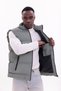 Men's Nova Fabric Puffer Vest with Lightweight Filling, Zippered Pocket, Water-Repellent, Relaxed Fit - 3