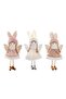 Plush Hanging Doll Christmas Tree Decoration - Angel Ornaments 15x8x2 cm (Set of 3)
