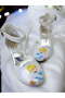Girl's Cinderella Princess Illustrated Comfortable Square Heeled Evening Dress Shoes - 2