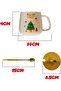 Santa Christmas Mug 14 oz with Spoon & Lid Festive Ceramic Coffee Cup (Santa) - 4