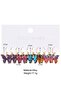 5pcs Colorful Butterfly Dangle Earrings Set - 3