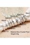 9 Pcs Elegant Silver Ring Set Alloy, Crystal & Pearl - 2