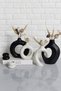 Decorative 6 Piece Vase and Candle Holder Set /Ring Vase, Lover's Vase, Tealight Candle Holder Figurine Set - 4