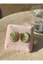 Green Earrings – Half Sun Detail - 2