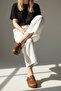 Unisex Closed Genuine Leather Sabo Comfortable Anatomical Natural Cork Sole Slippers - 4