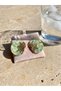 Green Earrings – Half Sun Detail