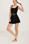 Water Repellent Fabric Tulle Detailed Skirt Swimsuit - 3