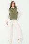 Hatunatila Stone Detailed Knitwear Sweater 2020 Oil Green - 6