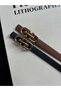 2-Piece Loose Patterned Women's Gold Buckle Belt Jacket Belt Dress Belt Trouser Belt