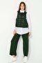 Hatun Atila Knitted Knitwear Double Set 5050 Emerald Green - 7