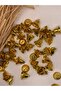 10 Pieces 1 cm Gold Color Bell Rattle Christmas Gold - 3