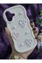 iPhone 17 Compatible Shiny Heart & Pearl Detailed Soft Stylish Phone Case - 5