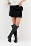 Mini skirt with black print - 2