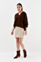 Suede Mini Skirt BEJ - 3