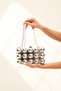 Women's Gold Metal Evening Dress Wedding Bag - 3