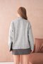 Women's Mock Neck Sleeves Button Detailed Soft Textured Fleece-Lined Knitwear Sweater - 6