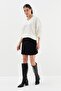 Mini skirt with black print - 3