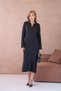 Women's Polo Neck Soft Textured Maxi Length Knit Dress - 4