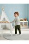 Baby Boy Suit with Pockets and Green Stripes - 4