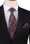 Multi-Colored Floral Pattern Printed Pocket Squares Classic Necktie Kk13351 - 5