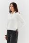 Polo neck sweater ecru - 3