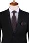 Black Shawl Pattern Printed Handkerchief Classic Tie Kk13348 - 3