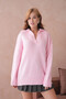 Women's Polo Neck Soft Textured Oversized Knitwear Sweater - 4