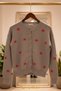 Women's Knitwear Cardigan Buttoned Crew Neck Short Bow Detail Cardigan - 6