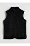 Mock Neck Women's Fleece Vest (W5) - 5