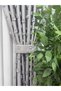 Embroidered Modern Light Gray Pompom Background Curtain Sparse Pleated Single Panel 1/2 + Laces Gift - 9