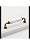 Mia Metal Özen Porcelain White Furniture Handle |   Cabinet Drawer Handle Button